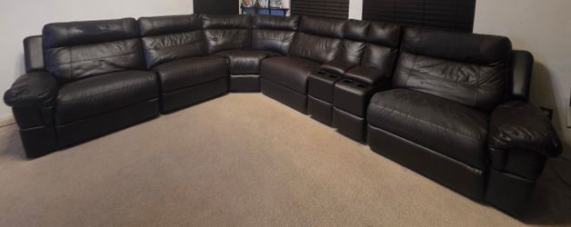 7 Piece Espresso Sectional