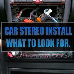 backup camera , radio ,  amp installz