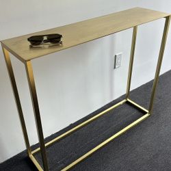 Gold Metal Console Table