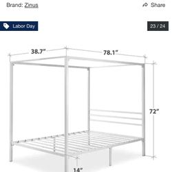 Twin canopy Bed 