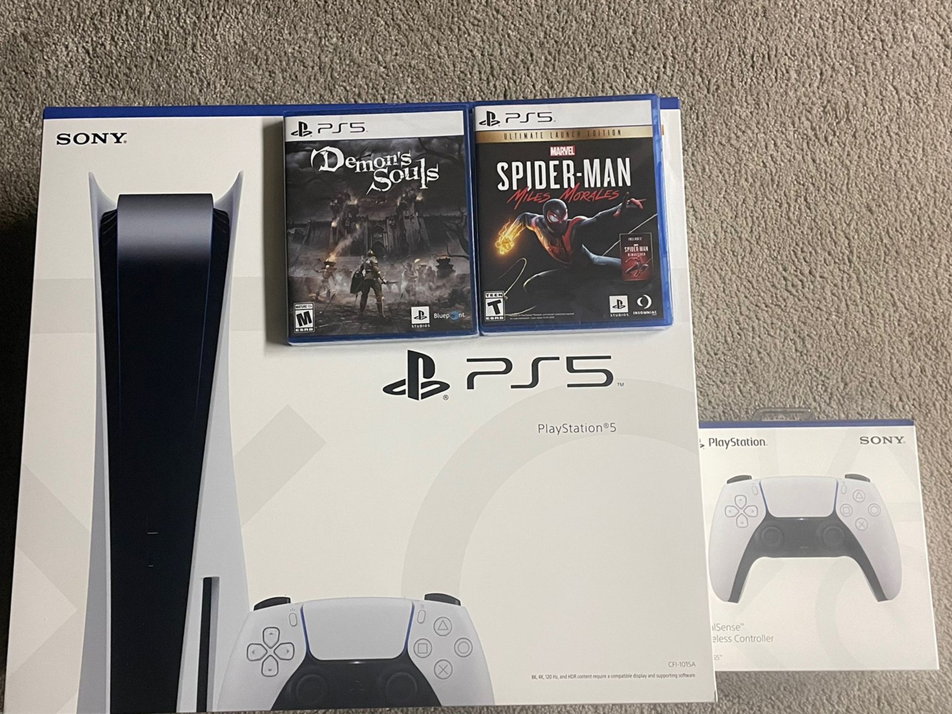 PS5- Disc Version With Games And Extra Controller