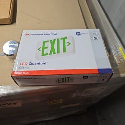 10 Exit Sign Lithonia Lighting LED Damp Location