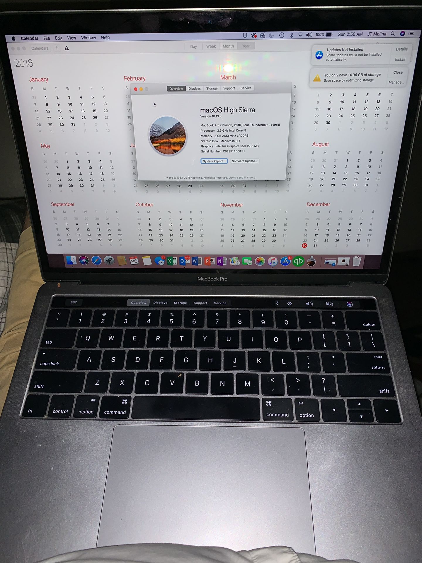 MacBook Pro touchbar/touchID