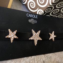 Elegant Black Stars Choker