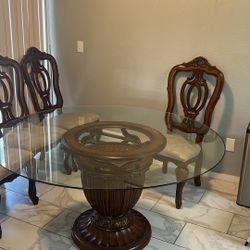 Glass Kitchen Table 