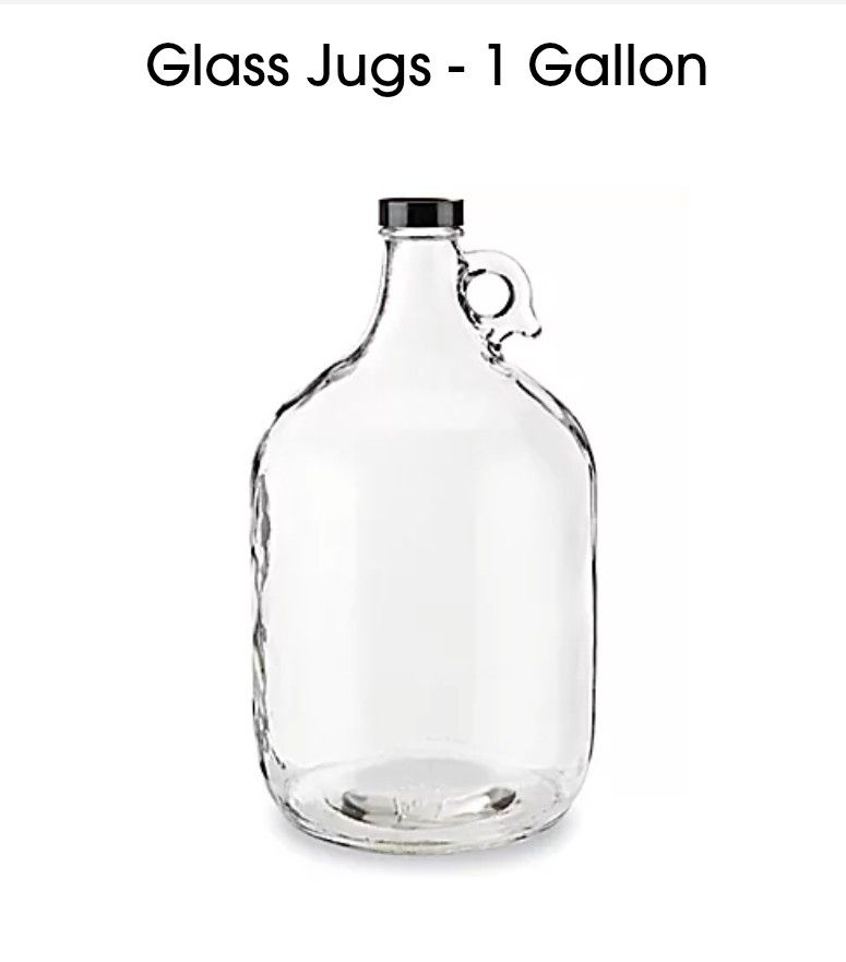 1 Gallon Glass Jugs (4 For $30 Total)