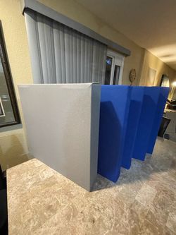 5 acoustic panels from recording studio