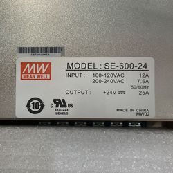 Mean Well SE-600-24 Power Supply