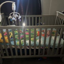 Baby Grey Crib 