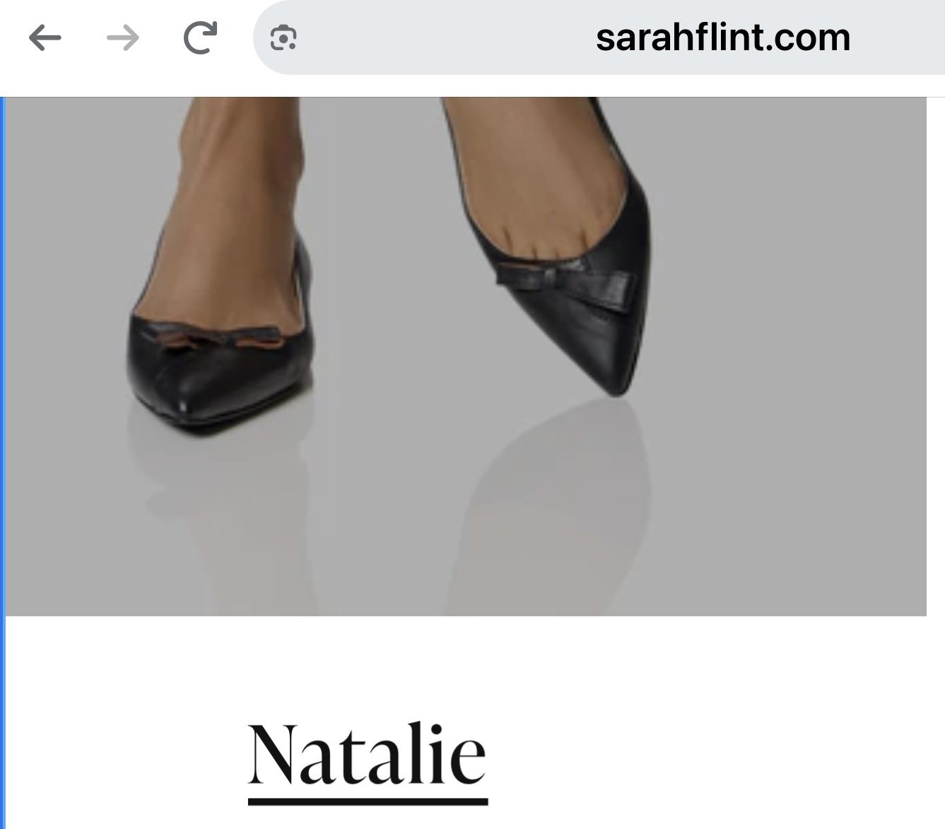 CLASSIC, ICONIC  SARAH FLINT BLACK FLATS ! 9-9.5 NOW $200.…worn ONCE :)