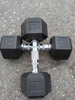 15 pounds dumbbells