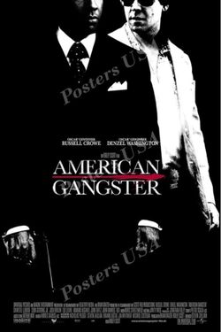 American Gangster Movie Poster 24 x 36 Inches Full Sized Print Plexiglass Framed & Ready for Display