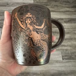 Starbucks 2011 Split Tail Mermaid Brown Copper Siren Coffee Mug China Cup  13 Oz for Sale in Riverside, CA - OfferUp