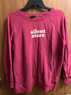 torrid Rose Graphic 'silent stare' Crewneck Sweatshirt
