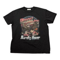Almost Someday Black Graphic Short Sleeve Tee Shirt Size XL