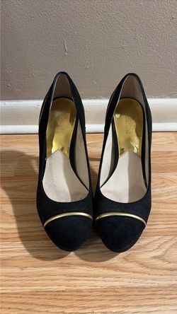 Michael Kors Black Suede Platform Heels