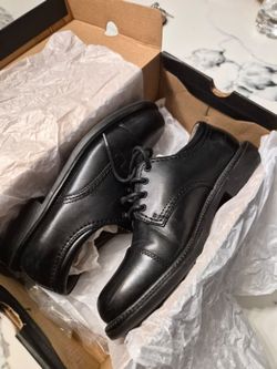 Black Leather Oxford Dress Shoes