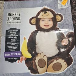 Costume. 12-24 Months Monkey Outfit Only No Banana