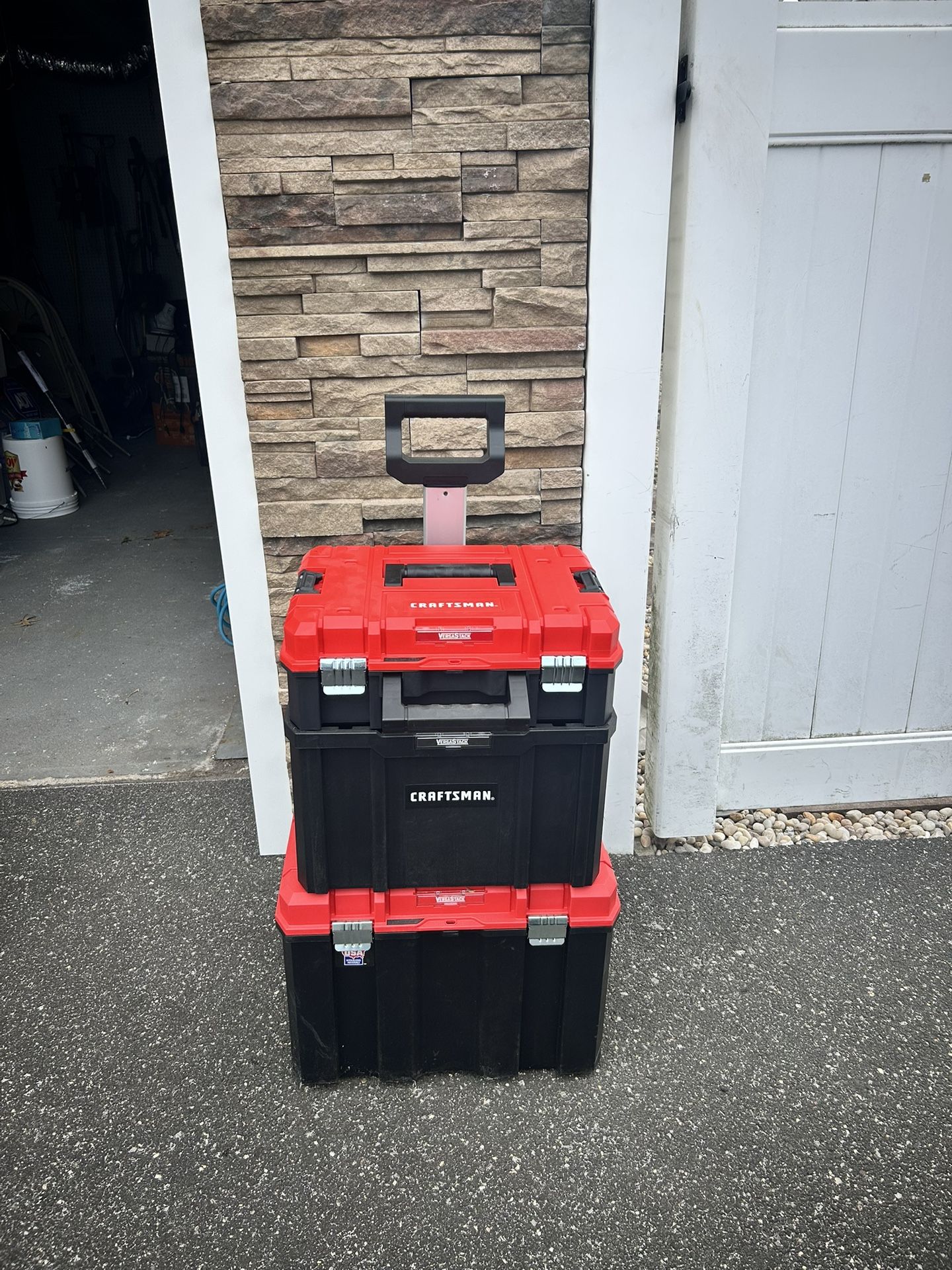 Craftsman VERSASTACK Tower Tool Box Black/Red. Brand new