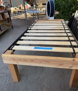 DIY tall twin bed frame