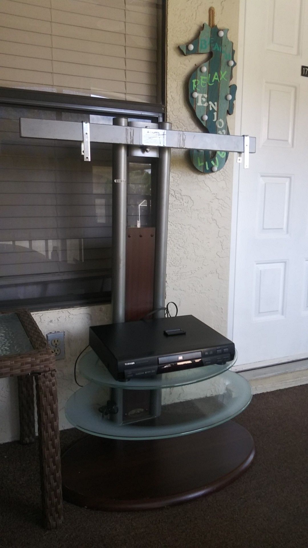 Tv stand with dvd player good condition