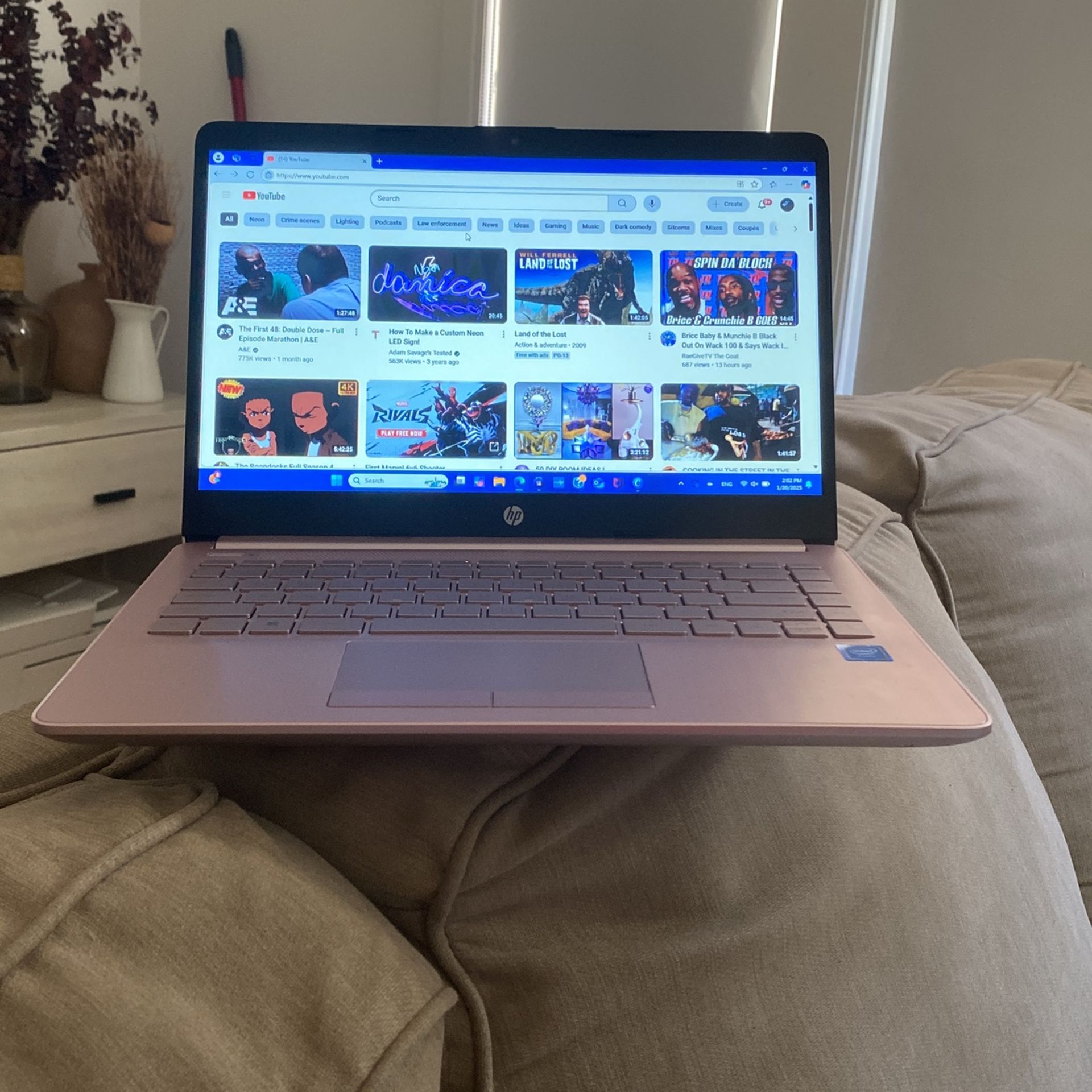 Pink HP laptop 11 Windows Pro
