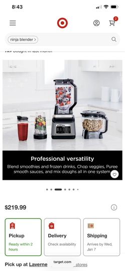 Ninja Blender With Auto iQ 1200 Watts 