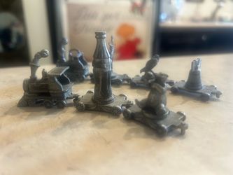 Coca-Cola And New York Pewter Metal Mini Train Figurine Sets