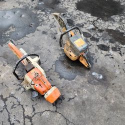 2 Concrete Saw For Parts Or Fix 