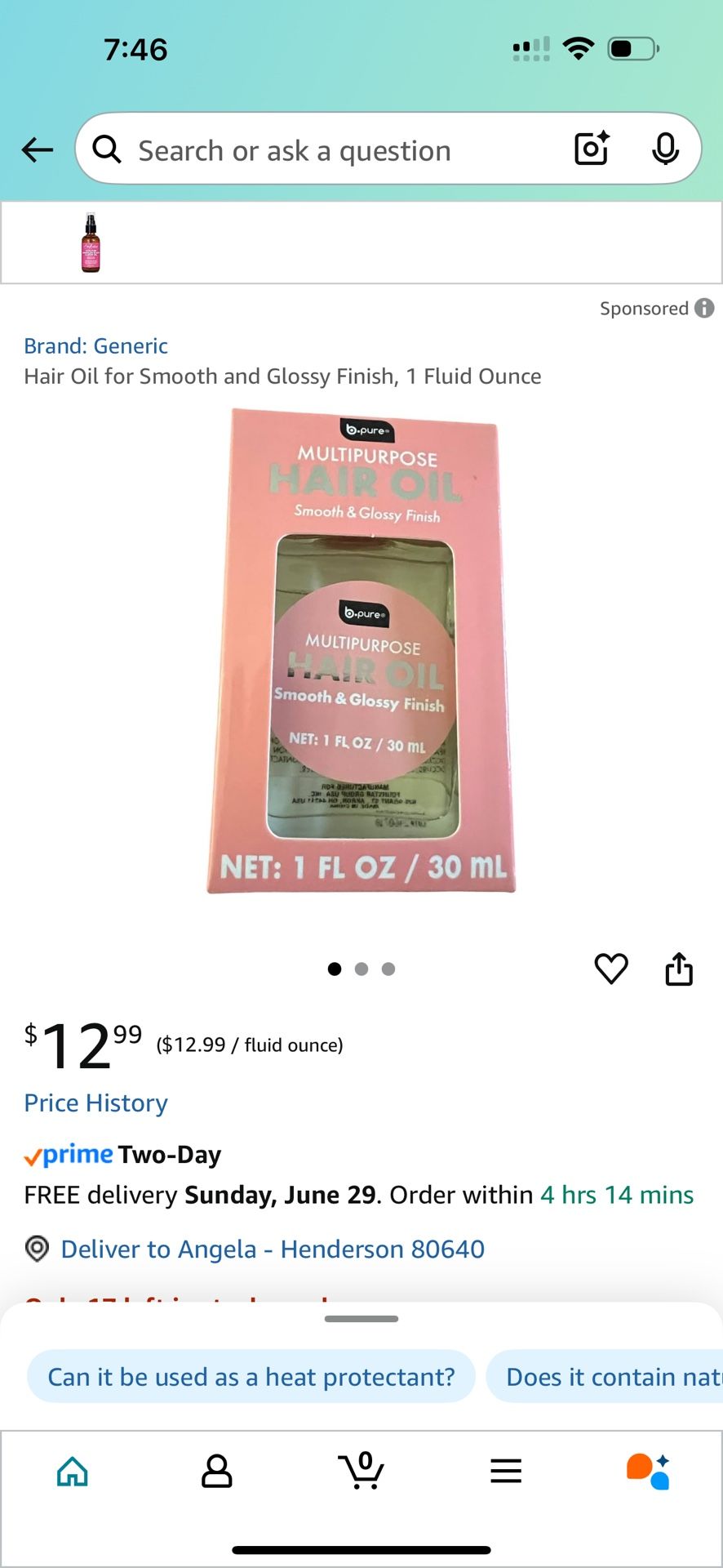 Hair Oil Glossy And Smooth