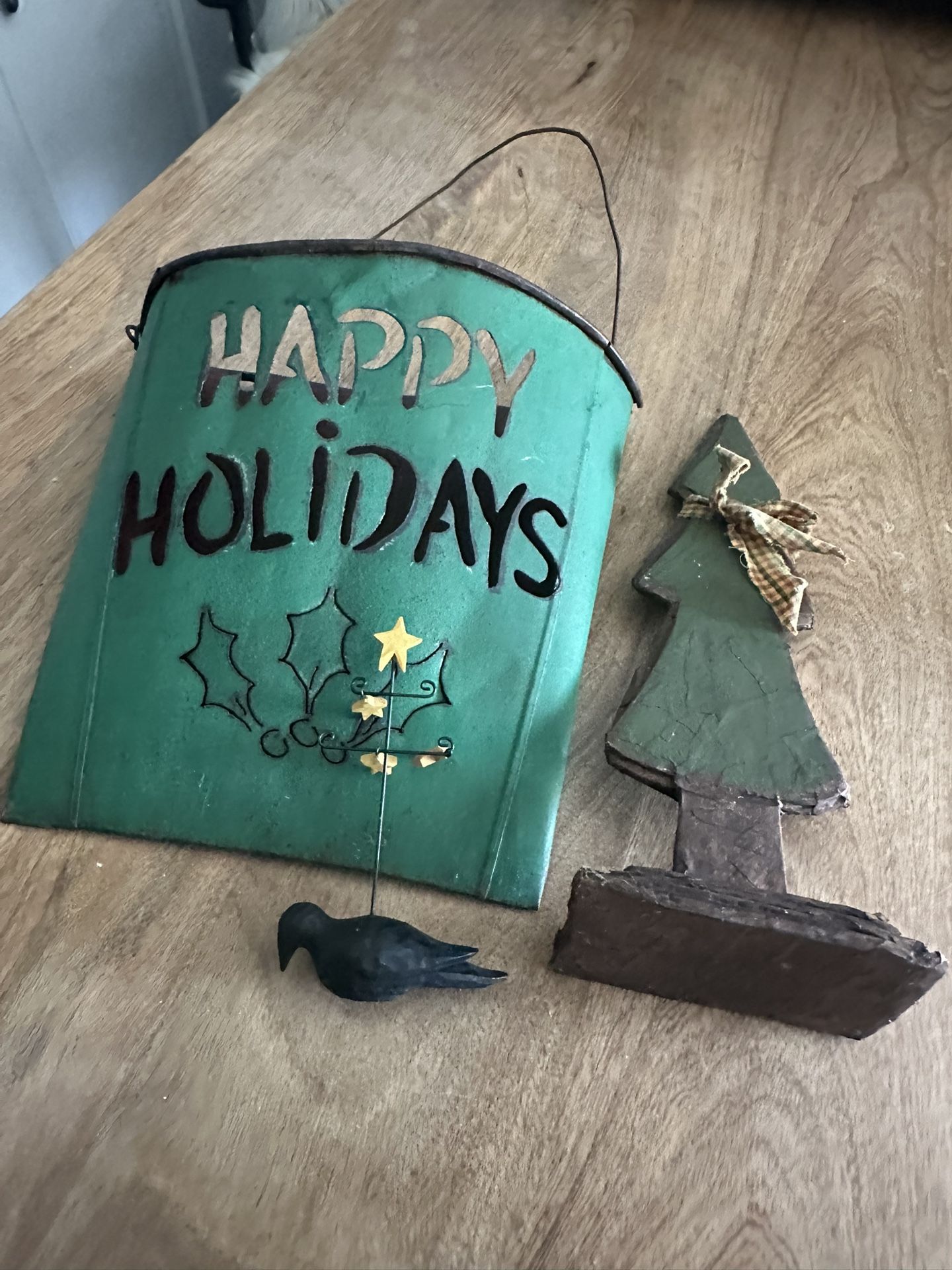 Holiday Christmas primitive Decor Lot