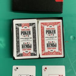 Own A Piece Of WSOP History! 2 Sets Of KEM  WSOP Playing Cards Actually Used In The 2007 WSOP In Las Vegas And The 2007 WSOP In Europe 