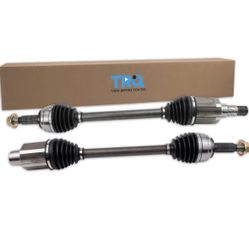 TRQ Front CV Axle Assembly Set 2 Piece for Tesla Model X  Style: CSA55635