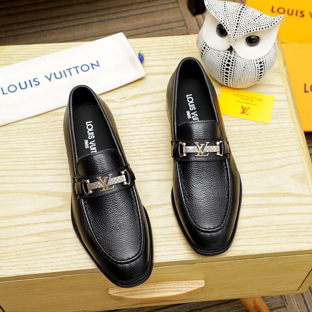 Louis Vuitton Men’s Leather Shoes With Box 2024 New