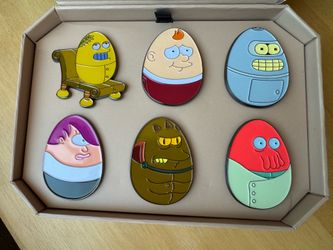 Limited Edition Hulu Animayhem Futurama 6 Enamel Pin Set