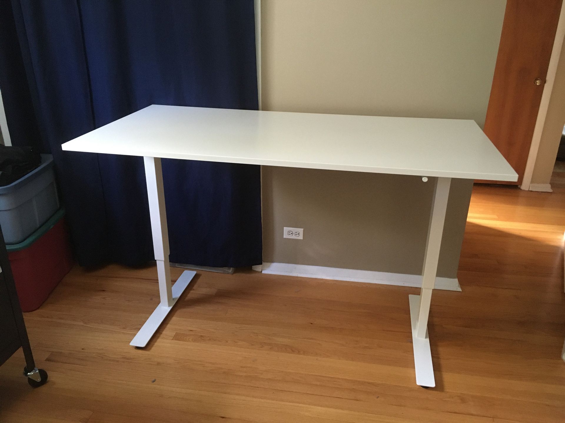 Standing Desk White IKEA SKARSTA