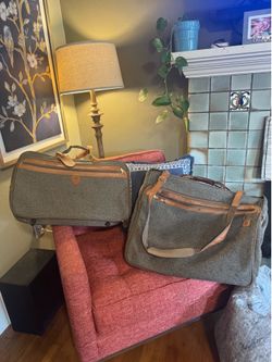 2 Piece Tweed Hartman Luggage