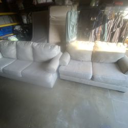 Ashely’s Furniture Grey Couches 