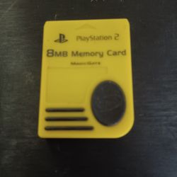 PS2 YELLOW MEMORY CARD $25 FINAL PRICE SAME DAY SHIPPING 