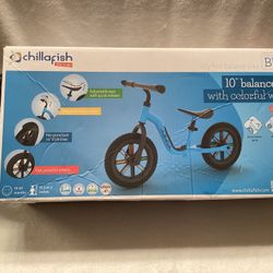 10” Balance Bike with Colorful Wheels