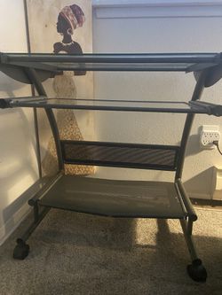 Computer desk and chair