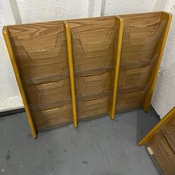 Two  Mid century. Offis wall racks