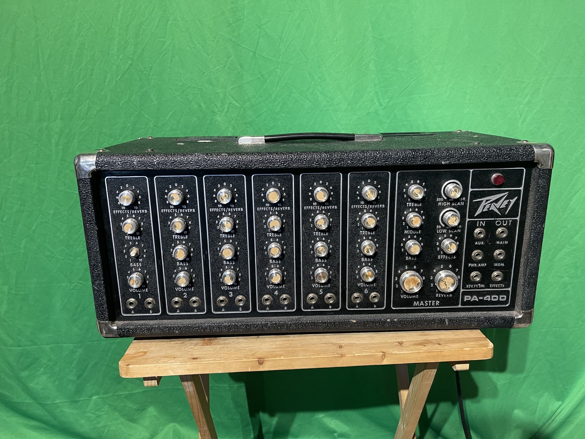 1974 Peavey PA-400 Bass/Guitar/Keyboard/PA 210 Watt Head - Very