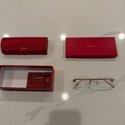 Clear cartier glasses.