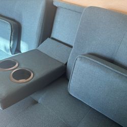 Blue Futon