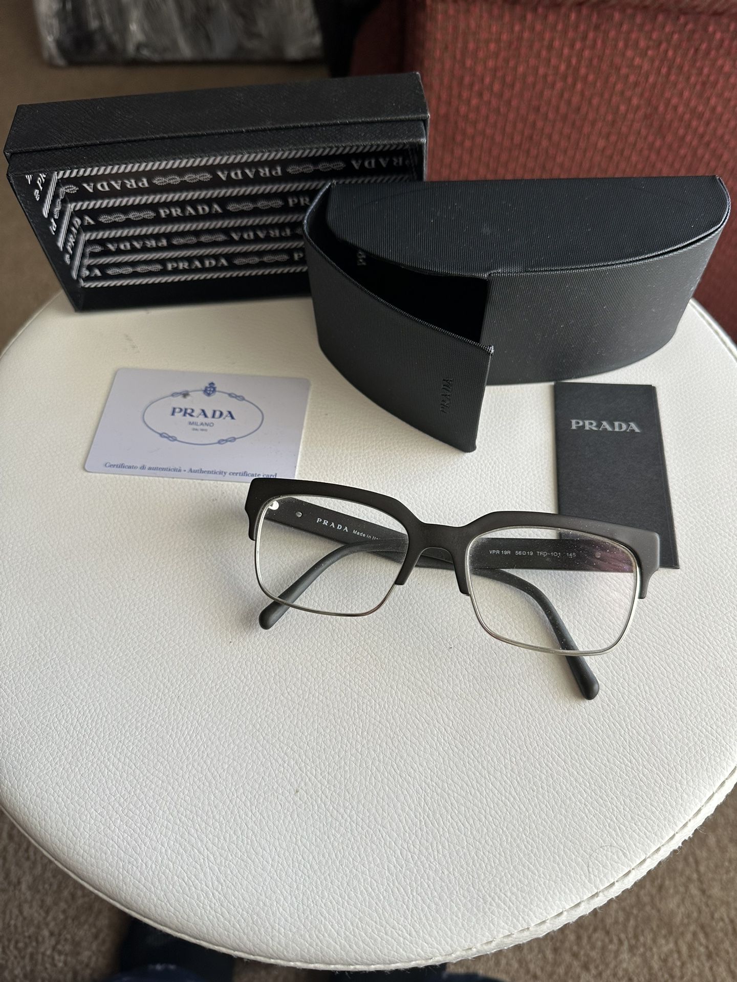 Like New Mens/Womens Prada Eyeglasses With Prescription