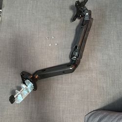 Single LCD Monitor Height Adjustable Desk Mount Stand