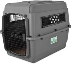 Heavy duty plastic dog crate airline approved travel pet carrier - NEW