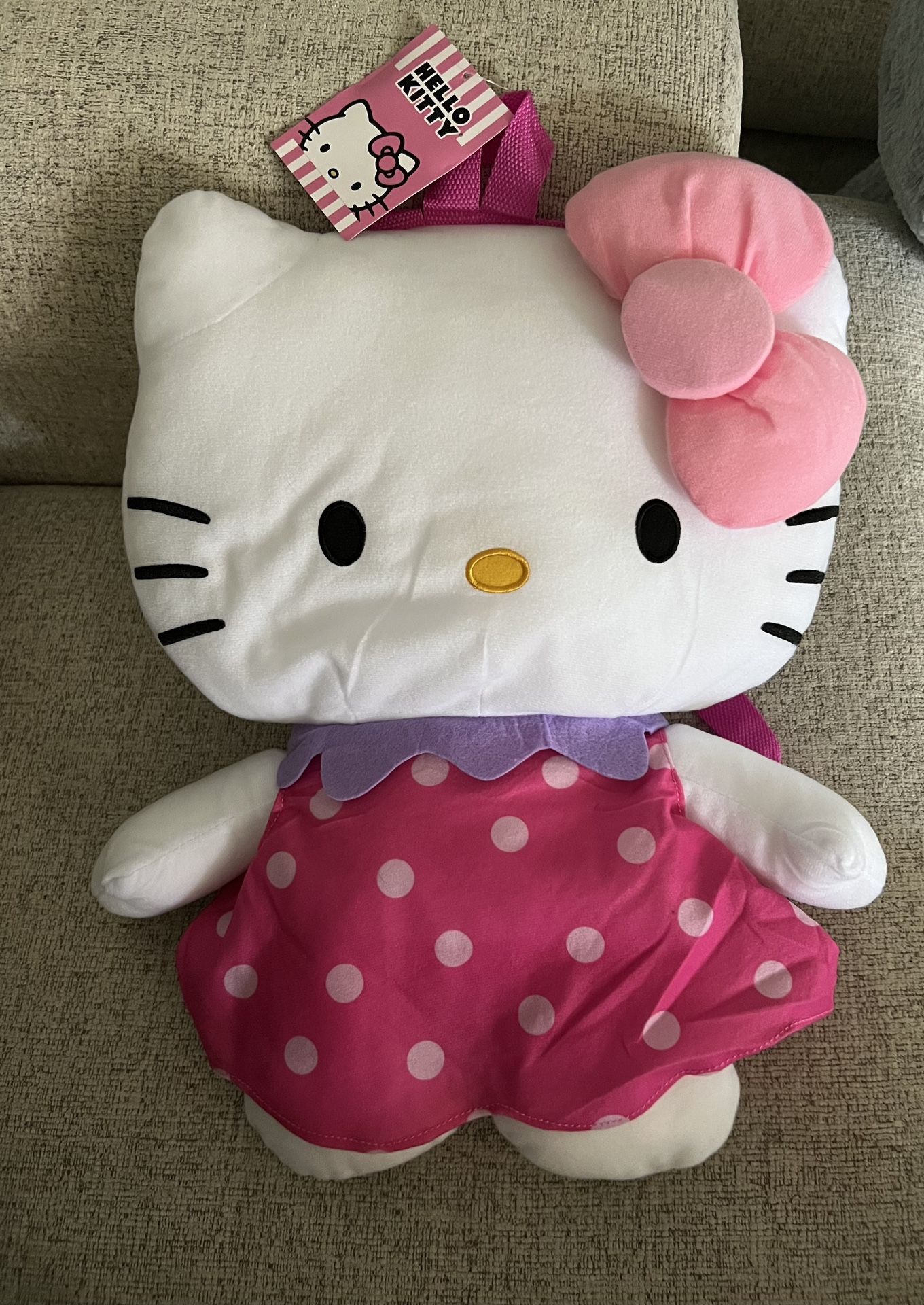 Hello Kitty Plush Backpack