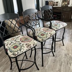 Set Of Three Bar Stools